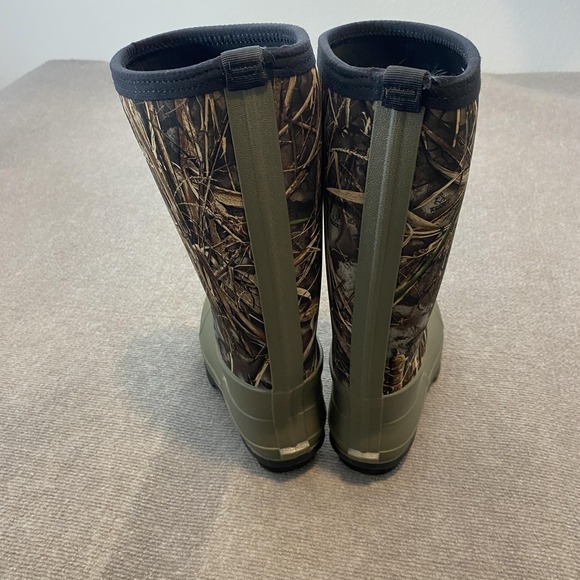 Magellan Outdoors Rain Boots Mens Size 8 Green Camo Waterproof Hunting Outdoor - Picture 4 of 8